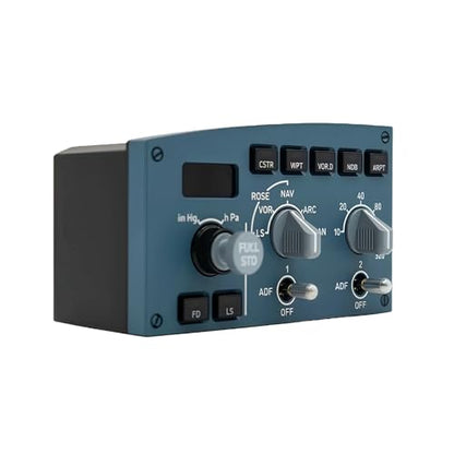 SYDYSOSO Cockpit Simulator 320 Series FCU-L, 1:1 Scale Flight Simulator Training-Inspired Control Panel, Metal Construction, USB Plug & Play, PC Compatible