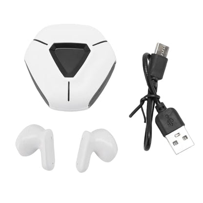 ASHATA Wireless Earbuds, 5.2 Gaming Headphones with Low Latency Noise Cancelling, Lightweight Ergonomic Design for Android iOS