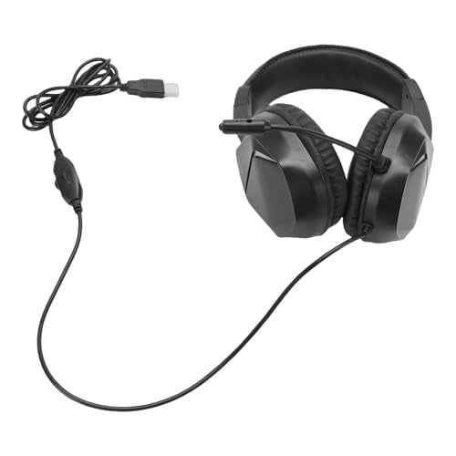 Wired Gaming Headset, 7.1 Surround Stereo Noise Cancelling Mic, 40mm Driver PC Headphones with RGB Lighting Memory Foam Cushion for PC (#11) - color: #11