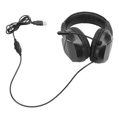 Wired Gaming Headset, 7.1 Surround Stereo Noise Cancelling Mic, 40mm Driver PC Headphones with RGB Lighting Memory Foam Cushion for PC (#11) - color: #11
