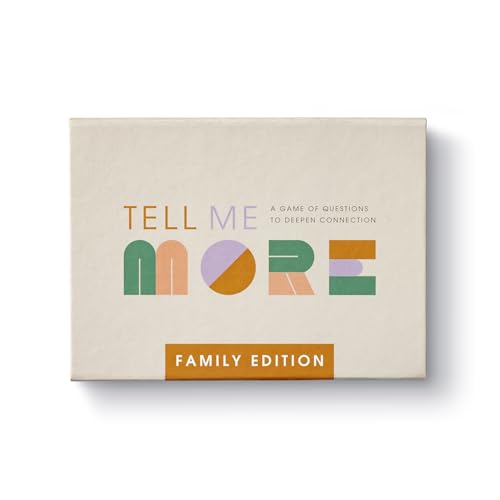 Tell Me More: Family Edition - A Family Conversation Starter Game of 52 Questions to Foster Communication and Deepen Connections - color: Family Edition