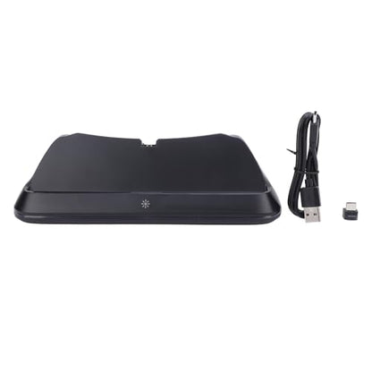 Dpofirs PS Portal Charging Stand with RGB Light | Fast 3.5H Charging Dock Station for Handheld Console, ABS, DC5V 2A Input, Black (Black)