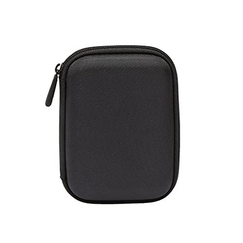 Amazon Basics Portable External Hard Drive Carrying Case with Mesh Storage, Protection, Secure Strap, Black - style: External Hard Drive Case