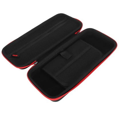 Estink Handheld Game Console Carrying Case EVA Nylon Shockproof Storage Bag 31 X 14 X 6cm for Ally 7 Inch 120Hz Gaming Handheld Travel Camping Daily Use (Red) - color: Red