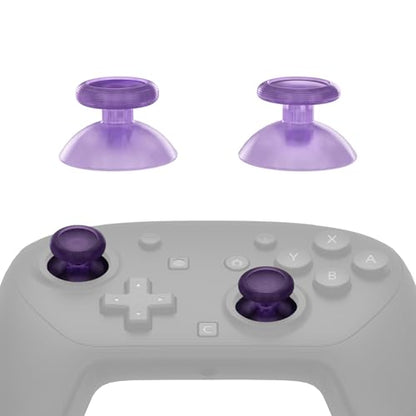 eXtremeRate Replacement 3D Joystick for Nintendo Switch 2 Pro Controller, Left Right Analog Stick Thumbsticks with Screwdriver Tools for Switch 2 Pro, Multi-Colors Options - Clear Altomic Purple - color: Clear Altomic Purple