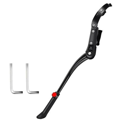 Bike Kickstands, Adjustable support Aluminum Alloy Kickstand for 24-29 inches Bike Side Stand Support Kickstand for Mountain Bike, Road Bike - color: Extended Version