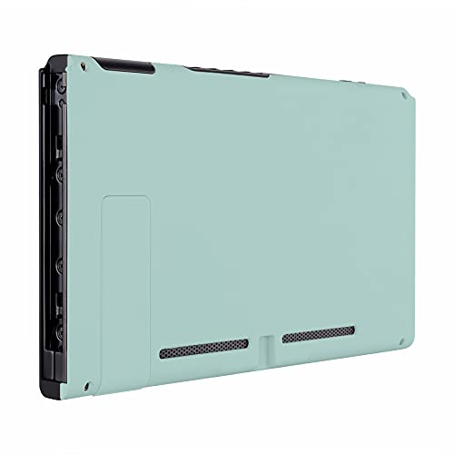 eXtremeRate Light Cyan Back Plate for Nintendo Switch, DIY Replacement Housing Shell Case for Nintendo Switch Console with Kickstand [Only the Backplate, NOT the Console] - color: Light Cyan