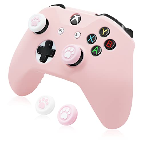 BRHE Xbox Ones Controller Skin Cover,Anti-Slip Silicone Cover Skin | Case for Xbox OneS/X Controller with Thumb Grips Caps x 2