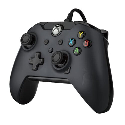 PDP Wired Game Controller - Xbox Series X|S, Xbox One, PC/Laptop Windows 10, Steam Gaming Controller - USB - Advanced Audio Controls - Dual Vibration Videogame Gamepad - Raven Black - color: Black