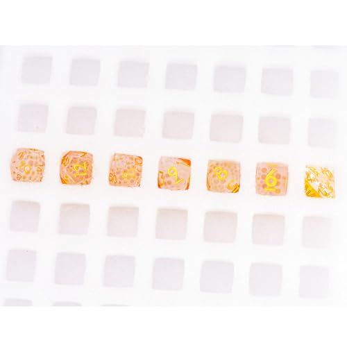 7PCS Beer Dice Set,Handmade Sharp Edge Dice Set D&D RPG Polyhedral Die,for Dungeons and Dragons TTRPG Games Roleplaying Games Pathfinder,with Gift Box. - color: Beer