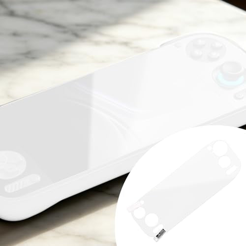 3 Sets Screen Protector for Handheld Game Console, PET Transparent Screen Protector Cover Accessories Includes Cleaning Cloth Scrapers Dust-Free Stickers & Alcohol Packets for AYN Odin 2 Portal