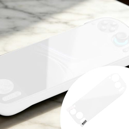 3 Sets Screen Protector for Handheld Game Console, PET Transparent Screen Protector Cover Accessories Includes Cleaning Cloth Scrapers Dust-Free Stickers & Alcohol Packets for AYN Odin 2 Portal
