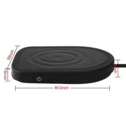 iKKEGOL USB Foot Pedal Switch Gaming, Black Metal Single HID Action Programmable Digital Hand Control Keyboard Mouse with 3 Color Rubber Mat