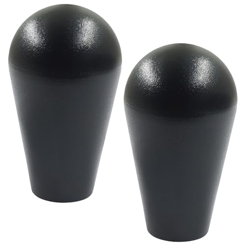 ZOCCVI Arcade Joystick Ball Top Handle, Black, 2 Pcs | M6 Thread, Plastic Replacement Knob, DIY Arcade Game Fight Stick, Oval - color: Black(Oval)