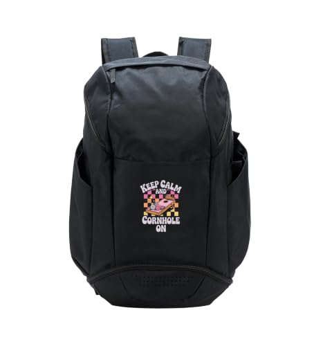 Keep Calm And Cornhole On Royalty Game Sport Backpack