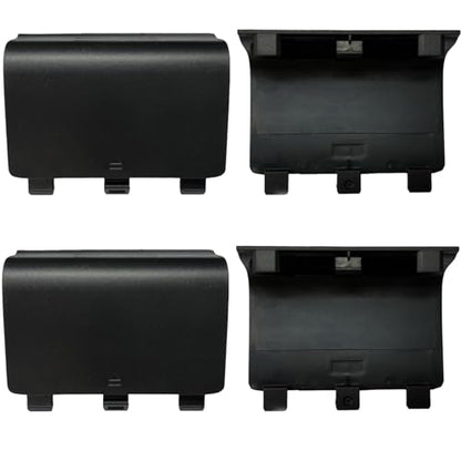 4 Pack One Controller Battery Back Cover for Xbox One, One S, One X Controller [NOT for Xbox SeriesS/X],Replacement Battery Back Shell Covers Compatible with Xbox One/One S/One X Controllers (Black) - color: Black