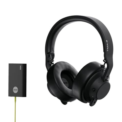 AIAIAI TMA-2 Studio Wireless Black Over-Ear Headphones, W+ Link + Bluetooth | Studio headphones for mixing and producing, W+ Link and Bluetooth, 20+ Hours of Playback, detailed sound, app EQ, memory foam