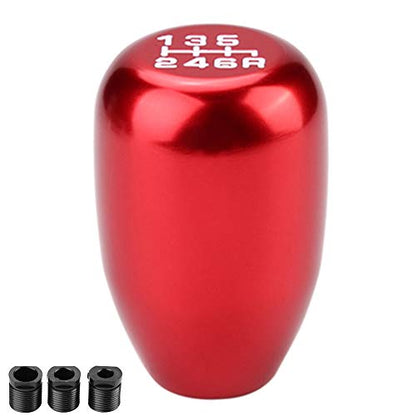 Dweekiy Weighted Metal Shift Knob (157g) 6-Speed Universal Manual for Real Car & Sim Racing, Red Gear Shift Head Shifter - Ergonomic Grip, Fits G29/G920 - color: Red