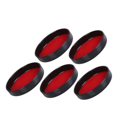 HANABASS 5pcs Dice Cup Base Plate Plush Leather Lid Dice Shaker Tray Storage Cup Lid Ktv Game Professional