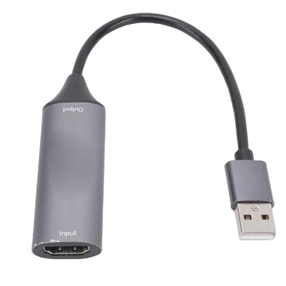 4K Video Capture Card, HDMI to USB3.0 with 1080P 60Hz Output, No External Power Needed, for Gaming Live Streaming Recording