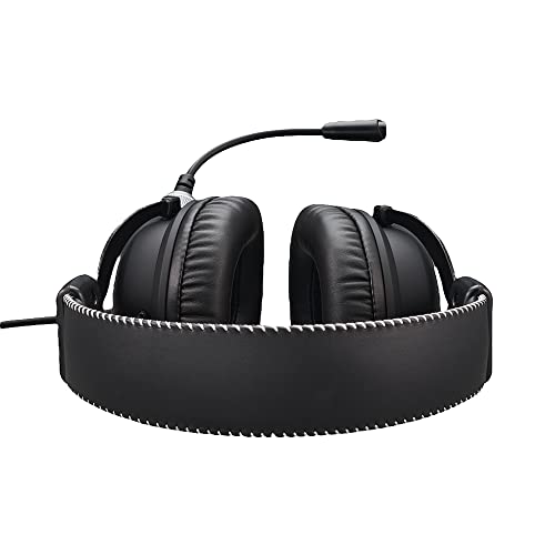 Acer Nitro Gaming Headset II: 50mm Drivers | Retractable Omni-Directional Noise-Canceling Microphone with On-Cable Controls | Over-Ear Design with RGB Lights, (Pack of 1) | 50mm drivers, retractable omni-directional noise canceling microphone, over-ear co