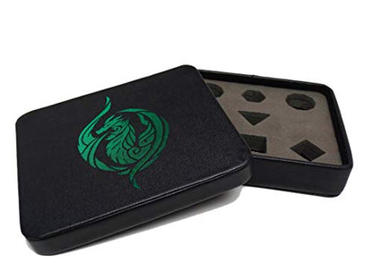 Dice Display and Storage Case - Green Dragon's Breath Design