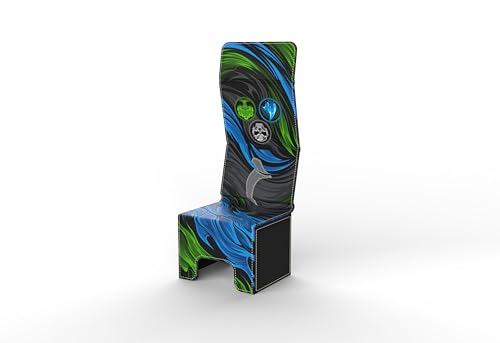 Vault- TCG/MTG 100+ Card Color Combo Deck Box (Blue/Black/Green) - color: Blue/Black/Green