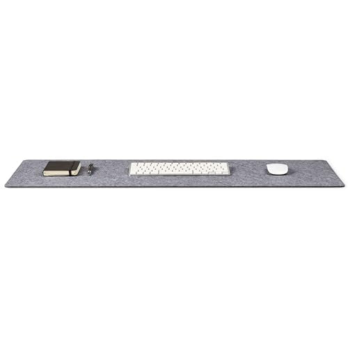Premium Felt Desk Mat | Medium 12" x 36" | Multifunctional Desk Pad for Home Office | Mid Gray - color: Mid Gray, size: 12" x 36"