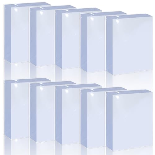 1000 Counts Premium Standard Baseball Trading Card Sleeves, Plastic Clear Protector, Soft Perfect Fit for Penny, Football, and Sports Cards - color: White