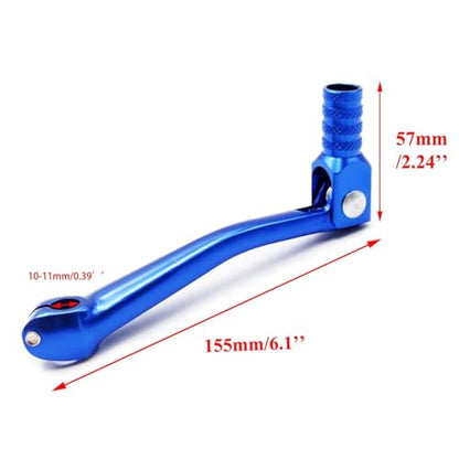 PRO BAT 11mm/0.43'' Motorcycle Gear Shift Lever + 22mm Hand Grips | For 50cc 70cc 90cc 110cc 125cc 140cc 150cc 200cc 250cc Quad Pit Dirt Bike ATV Buggy Blue - color: Blue