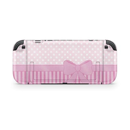 Glossy Glitter Gaming Skin Compatible with Nintendo Switch 2 Console Only - Pink Present - Premium 3M Vinyl Protective Wrap Decal Cover - Easy to Apply | Crafted in The USA by MightySkins - color: Pink Present, size: Switch 2 Console Skin Only, style: Glo