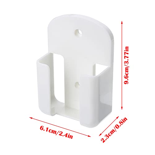 2 Pack Remote Control Holder Rack Wall Mounted Air Condition TV Remote Storage Box Organizer, Wall-Mounted Organizer Self Adhesive Media Storage Box Case for Air Conditioner Controller - White