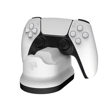 PDP Gaming PlayStation 5 METAVOLT Dual Charging Station for 2 Wireless PS5 Dualsense Controllers (White) - color: White