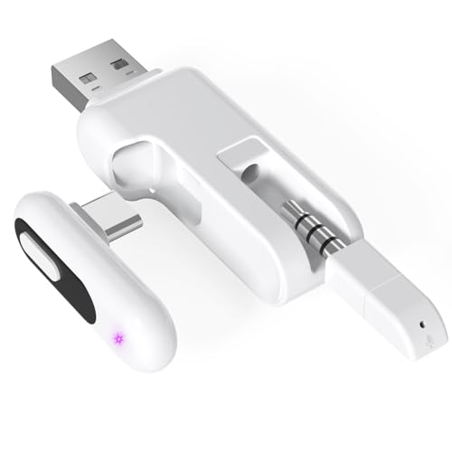 USB-C Bluetooth Audio Adapter for PS5, aptX Adaptive | 2-in-1 USB-A Bluetooth Audio Adapter, Low Latency, Wireless Audio Transmitter to Connect Bluetooth Headphones & Earbuds