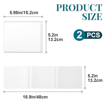 2pcs Mahjong Card Cover Protector, Waterproof Cover Holder Large Print Size(6 1/8”x4 3/4”), Matte Clear Plastic Sleeves Accessories for Protecting Scorecards Rule Sheets Hand Cards