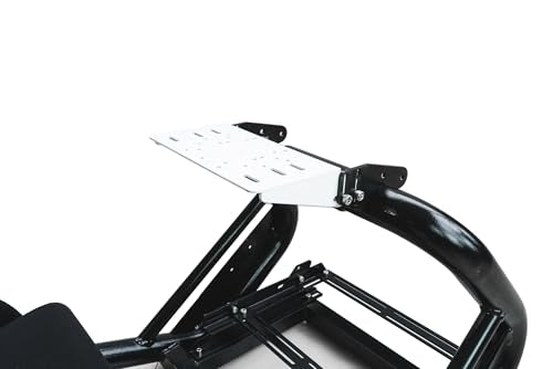 azracing SV-R Professional Modular Racing Simulator Cockpit | Fully Adjustable | Direct Drive Support,Compatible with Thrustmaster, Fanatec, Moza on PC, Xbox and PS,Includes Expansion Bracket - color: Red
