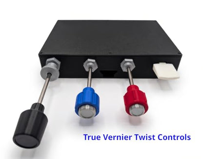 Flight Sim Stuff - Vernier Controls - Throttle, Prop, Mixture and Flaps | True Vernier Prop and Mixture Controls, Throttle Friction Lock, Flaps Control