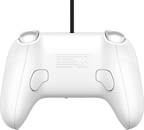 8Bitdo Ultimate Wired Controller for Xbox Series X, Xbox Series S, Xbox One, Windows 10 & Windows 11 - Officially Licensed (White) - color: White, style: ALPS Joystick