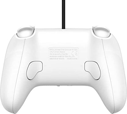 8Bitdo Ultimate Wired Controller for Xbox Series X, Xbox Series S, Xbox One, Windows 10 & Windows 11 - Officially Licensed (White) - color: White, style: ALPS Joystick