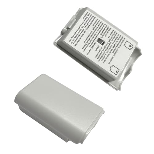 2 Pack Battery Cover Case for Xbox 360 Wireless Controller,Replacement Battery Pack Shell Compatible with Xbox 360 - White - color: 2pcs-White