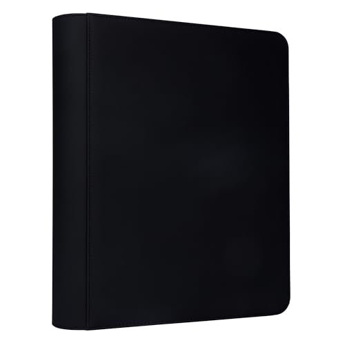 Top loader Binder, Holds 504 Top loaders, 9-Pocket Top Loader Binders with Sleeves for TCG & Sports Cards in 3'' x 4'' Top loaders - color: Black