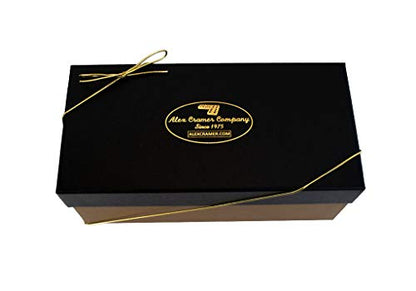 Alex Cramer Domino Set with Caramel Colored Leather Case - Professional Tournament Traveler - No Spinners Domino Set - 28 Indestructible Double Six Dominoes - style: Domino Set