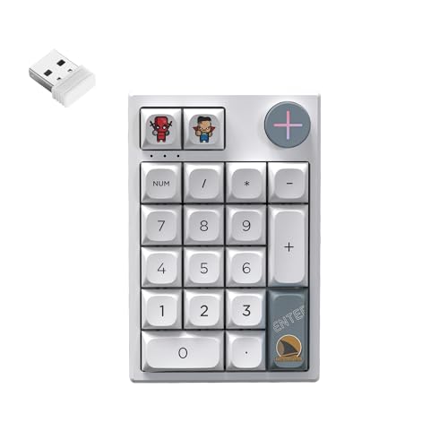 Darmoshark K3 Pro Three Mode 2.4G/BT5.0/USB-C Wireless Bluetooth Mechanical Number Keyboard - 19 Key Mini Portable RGB Backlight Game Keyboard - size: K3PRO
