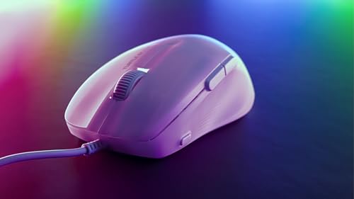 Turtle Beach Pure SEL Wired RGB Gaming Mouse for PC | Ultra-Lightweight, 8K DPI Optical Sensor, Mechanical Switches, Pretension System, Pure PTFE Glides, AIMO RGB Lighting, White - color: White