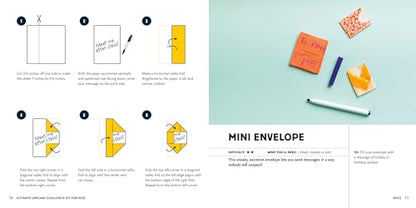 Ultimate Origami Challenge Kit for Kids 8-12: Fun Projects and Step-by-Step Folding Techniques to Go from Novice to Pro (90 Paper Sheets / 30 Projects Included)