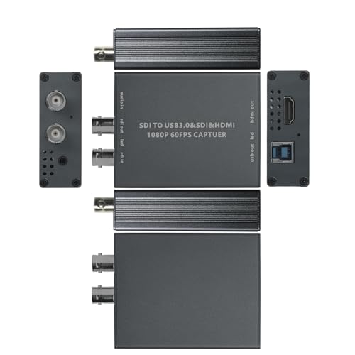 3G-SDI to USB 3.0 Video Capture Card 1080P 60FPS with HDMI and SDI Loop Out | Driver Free