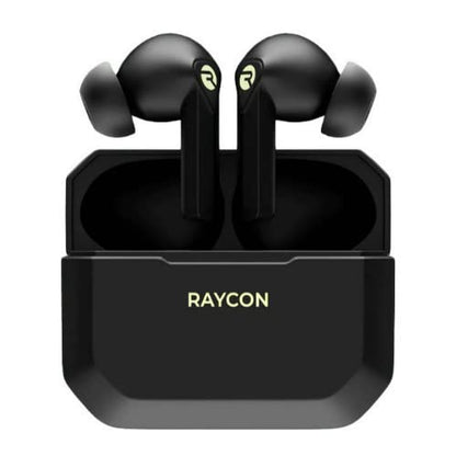 Raycon The Gaming Bluetooth True Wireless Earbuds with Built in Mic, Low Latency, 31 Hours of Battery, Charging Case with Talk, Text, and Play, Bluetooth 5.0 (Carbon Black)