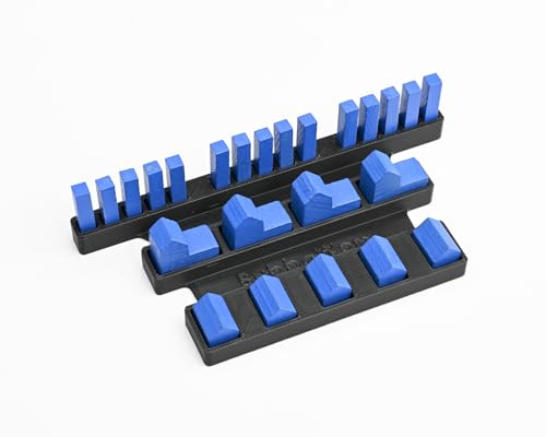 Settlers Game Piece Organizer - Storage Trays for Catan-Ages 14+ | 4 Black Plastic Holders, 3 Compartments Each, 5 x 3 x 0.5 in, Fits Standard Components, Tabletop Accessory Adults