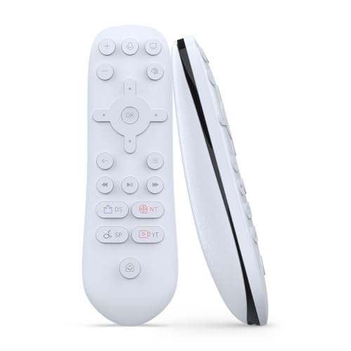 Media Remote Control Compatible with PlayStation 5,Gaming Remote for PS5 with TV Power/Volume Controls, Dedicated Streaming Buttons(Not Include Batteries)