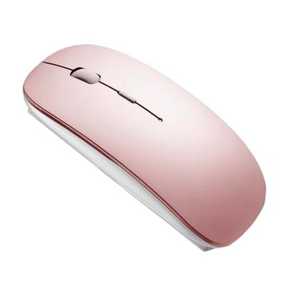 Bluetooth Wireless Mouse for Laptop mac MacBook ipad MacBook air MacBook pro pc Desktop Computer Windows Chromebook Notebook (Rose Gold) - color: ROSE GOLD